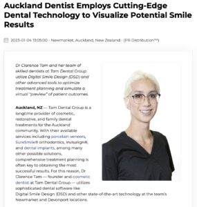 Dr Clarence Tam Utilizes Digital Smile Design and Other Cutting-Edge Technology
