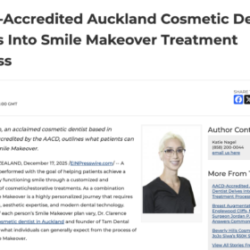AACD-Accredited Auckland Cosmetic Dentist Details What to Expect From a Smile Makeover